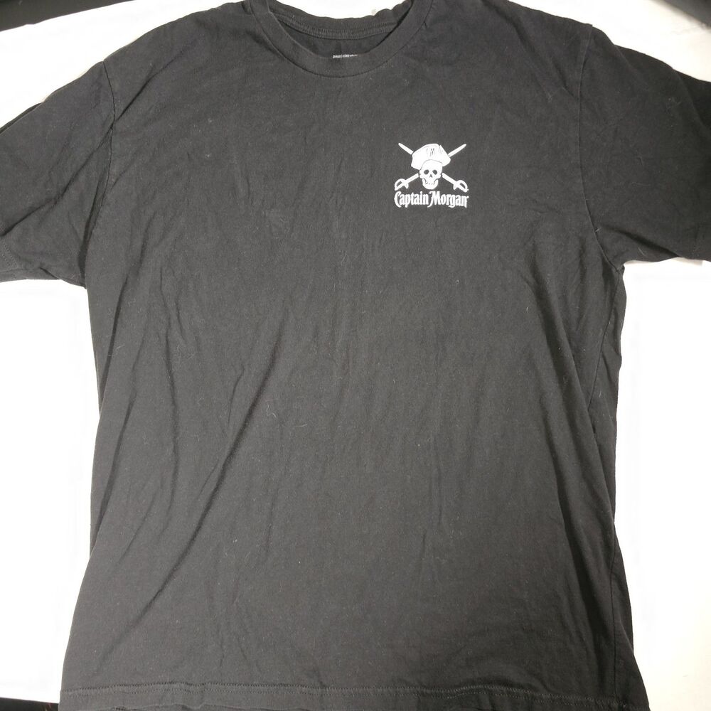 Black Captain Morgan Conquer Your Cocktail Graphic T Shirt XL